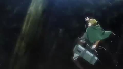 Attack on Titan Scouts first battle scene sub