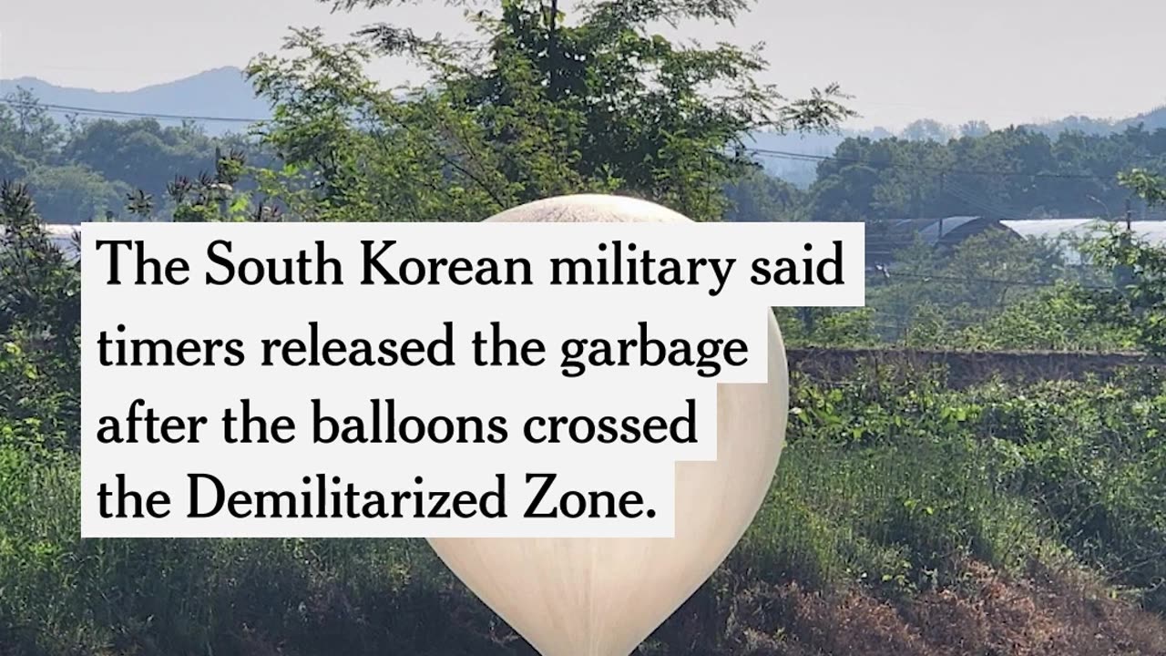 North Korea sent hundreds of balloons filled with trash to South Korea.