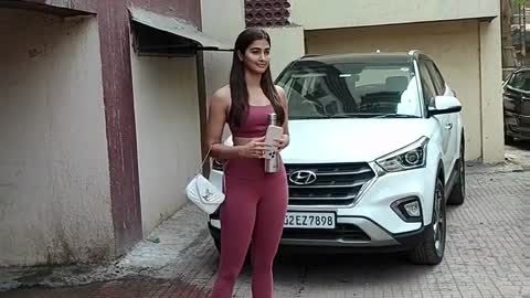 Pooja Hegde at Pilates class