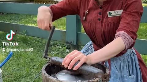 How ice cream was made in 1890's