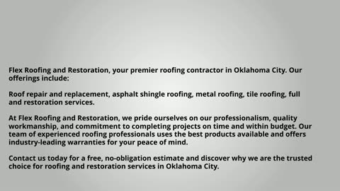 Oklahoma City Roofing Contractor