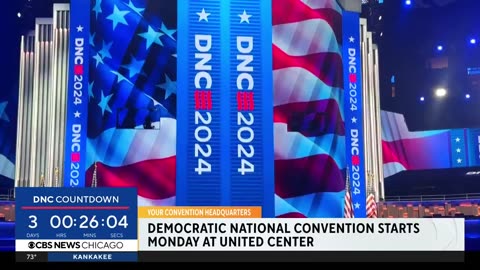 DNC builds huge wall around Chicago convention.
