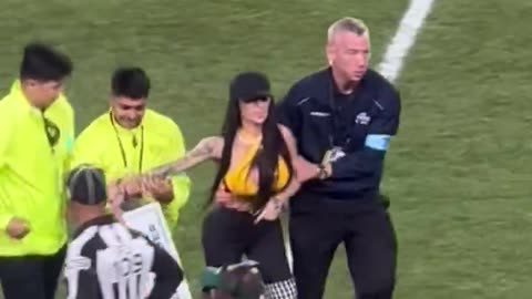 Woman storms field at Pittsburgh Steelers game