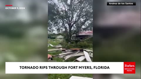 Tornado Causes Extreme Damage As It Rips Through Fort Myers, Florida