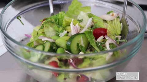 Edamame _ Chicken Greek Salad