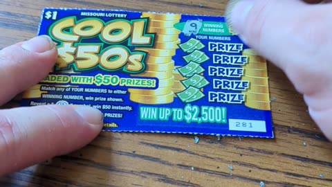 Will I win big . MO Lottery cool 50's