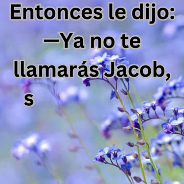 "La bénédiction divine à Jacob" GENÈSE 32:28.