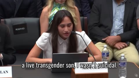 Gender manipulation victim, Chloe Cole's speech to US Senate