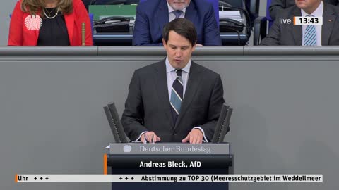 Andreas Bleck Rede vom 21.10.2022 - Meeresschutzgebiet im Weddellmeer der Antarktis