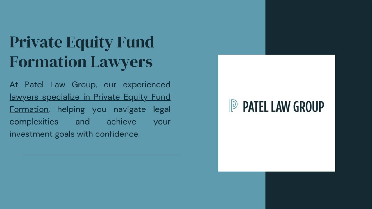 Private Equity Fund Formation Lawyers