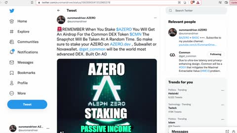 Do Not Miss This Crypto Gem.... AZERO News Updates.... Aleph Zero Revolution...