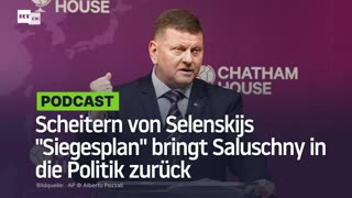 Scheitern von Selenskijs "Siegesplan" bringt Saluschny in die Politik zurück