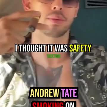 Andrew Tate Smoking On Airplane