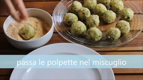 Polpette di zucchine velocissime.