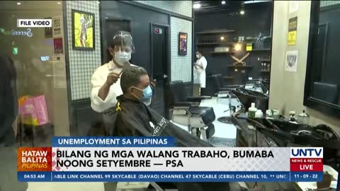 Bilang ng mga walang trabaho, bumaba noong Setyembre — PSA