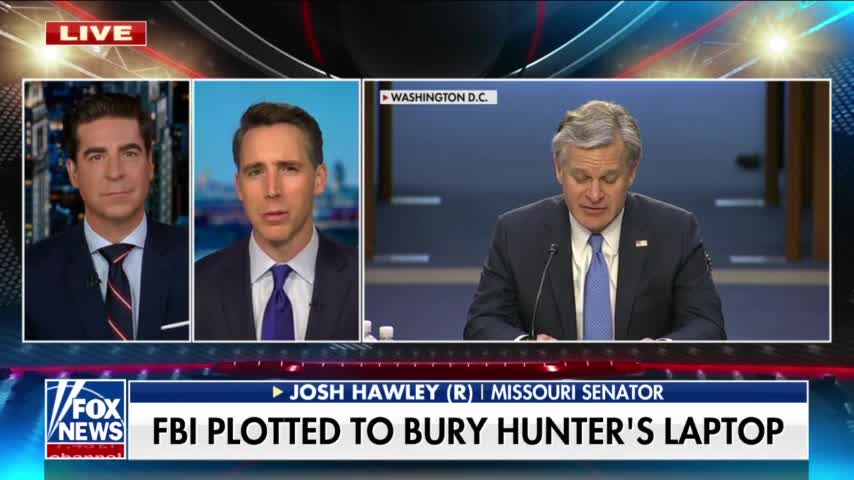 Sen Josh Hawley: FBI Colluded With Big Tech to Bury the Hunter Biden Story
