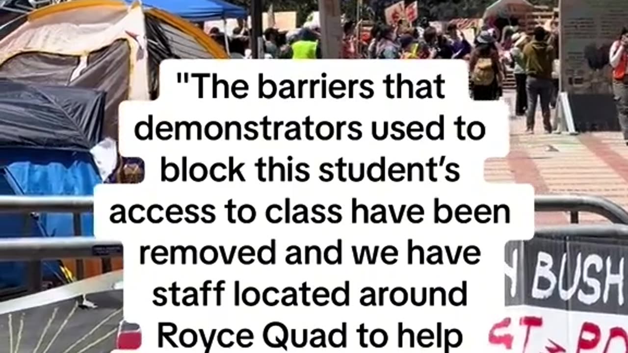 UCLA - Launches investigation into allegations that protesters blocked a student's access to class