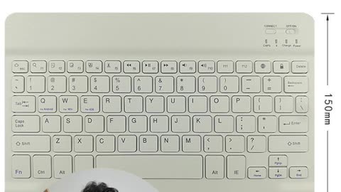 Ultra-Thin Wireless Keyboard and Mouse Combo – Compatible with iPhone & iPad, Long Battery Life