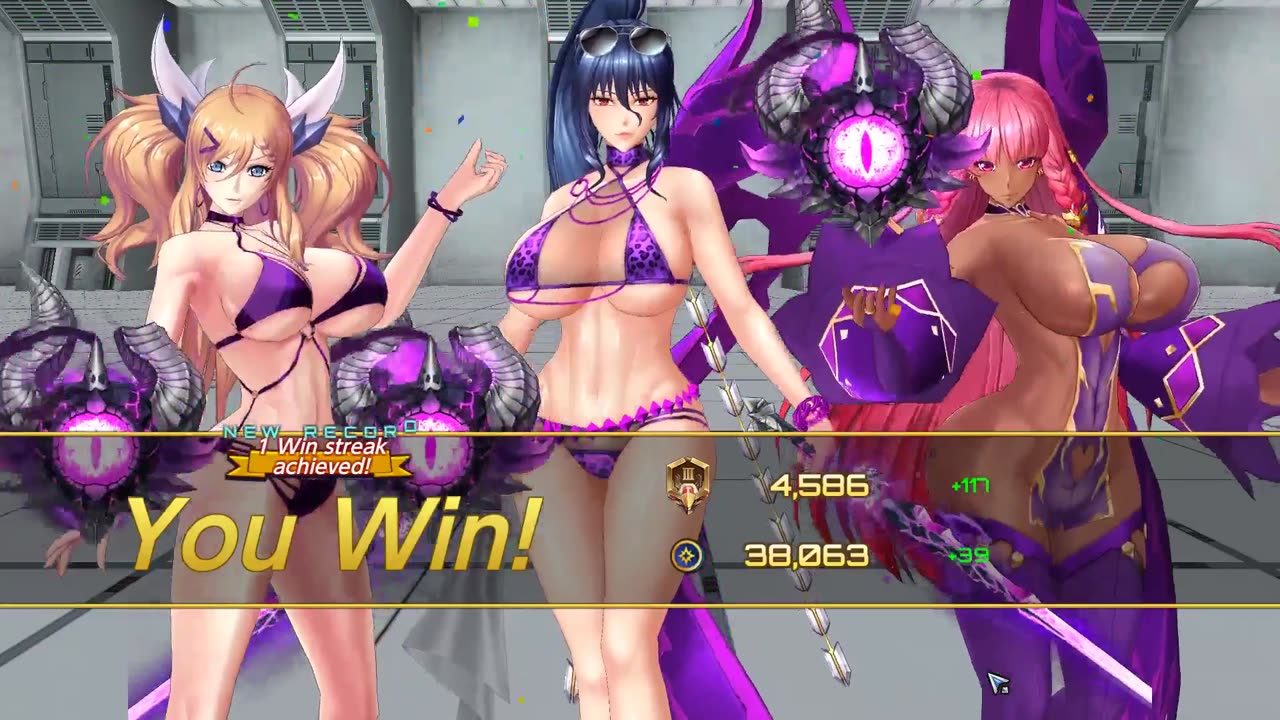 Purple Swimsuit Onisaki REBIRTH Intro, Dialog, Ultimate, Outro, PvP victory & Model