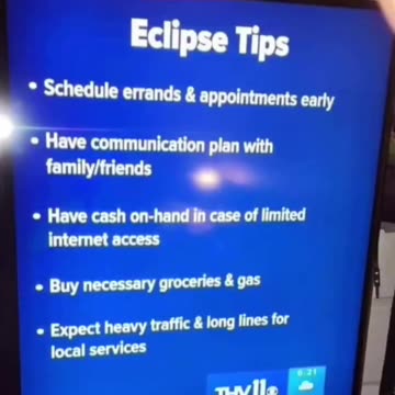 ECLIPSE 24 - WHY THE WARNINGS?