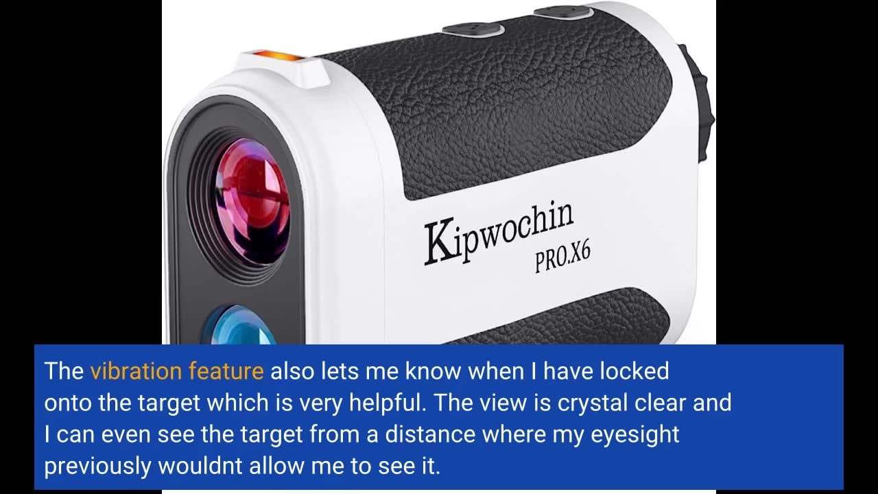 See Comments: Kipwochin Golf Rangefinder with Slope, Type-C 880 Yards Range Finder, Flag Lock w...