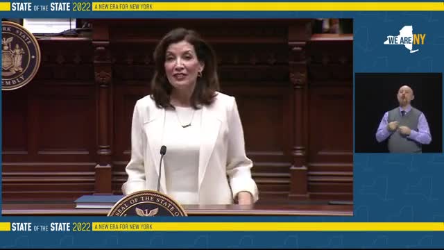 New York Governor Kathy Hochul Delivers First State Of The State Address