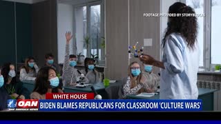 Biden blames Republicans for classroom 'culture wars'