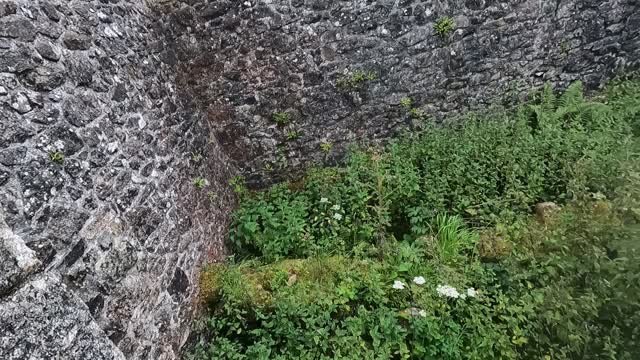 Abandoned ruins of an old settlement