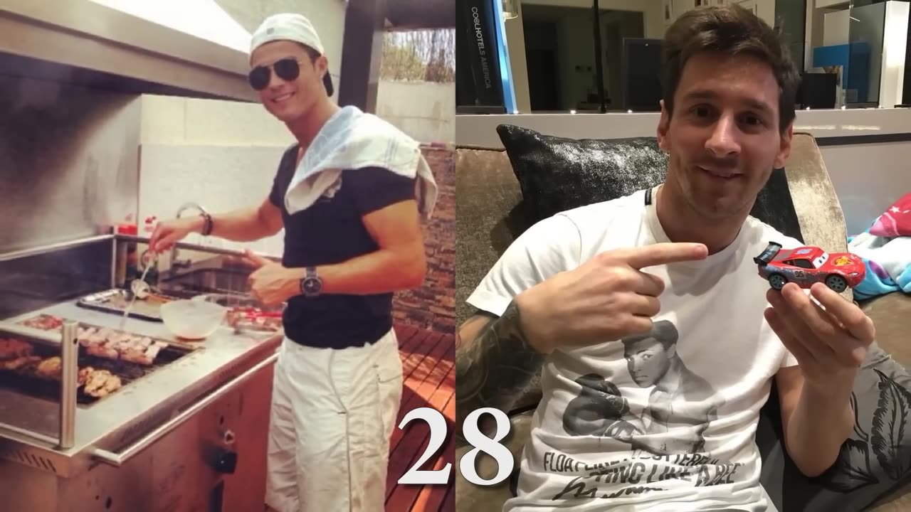 Lionel Messi vs Cristiano Ronaldo transformation