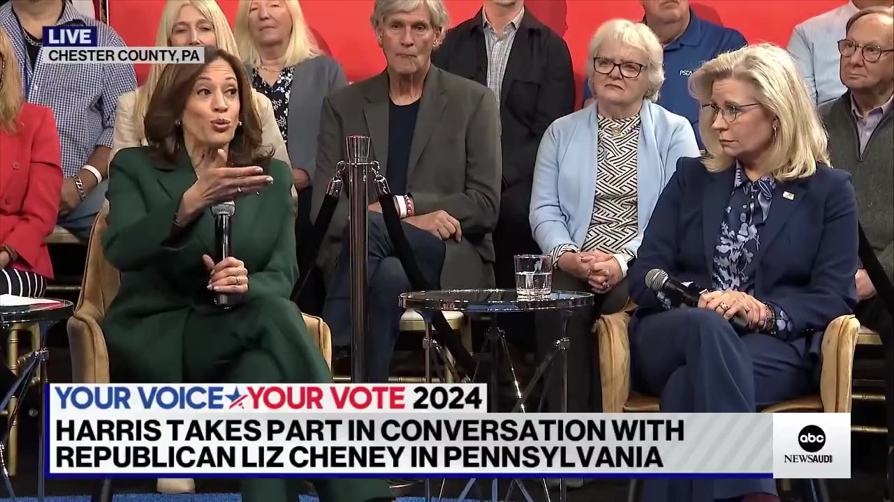 LIZ CHENEY: pushing people to support Kamala Harris