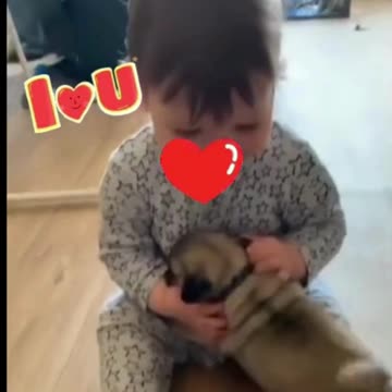 Baby and Puppy’s First Playdate