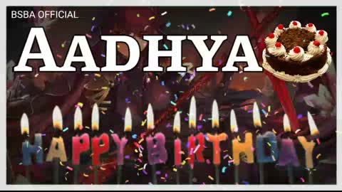 Happy Birthday Aadhya | Aadhya Happy Birthday Song | Happy Birthday 🎂 | Aadhya Name Status