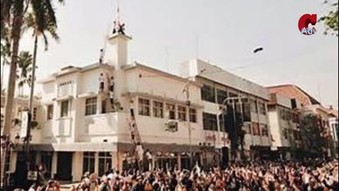 YAMATO HOTEL INCIDENT, Heroic Incident Tearing of the Dutch flag