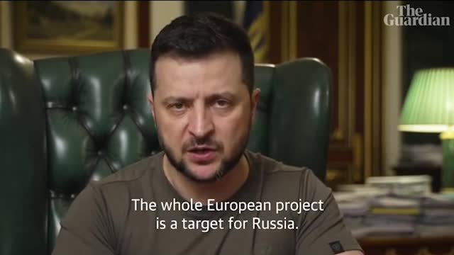 Zelenskiy says Europe, not just Ukraine, is Putin's target#foryou #foryoupage #news