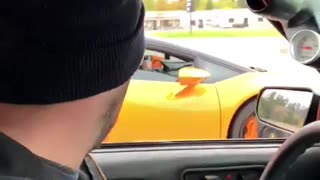 Truck Surprises Sports Car