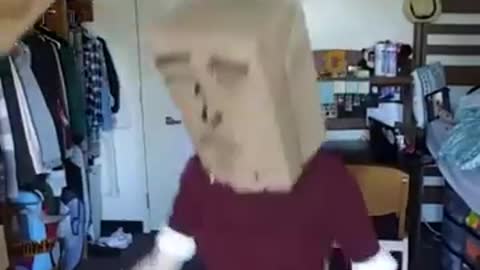 Paper Bag Over head dance meme