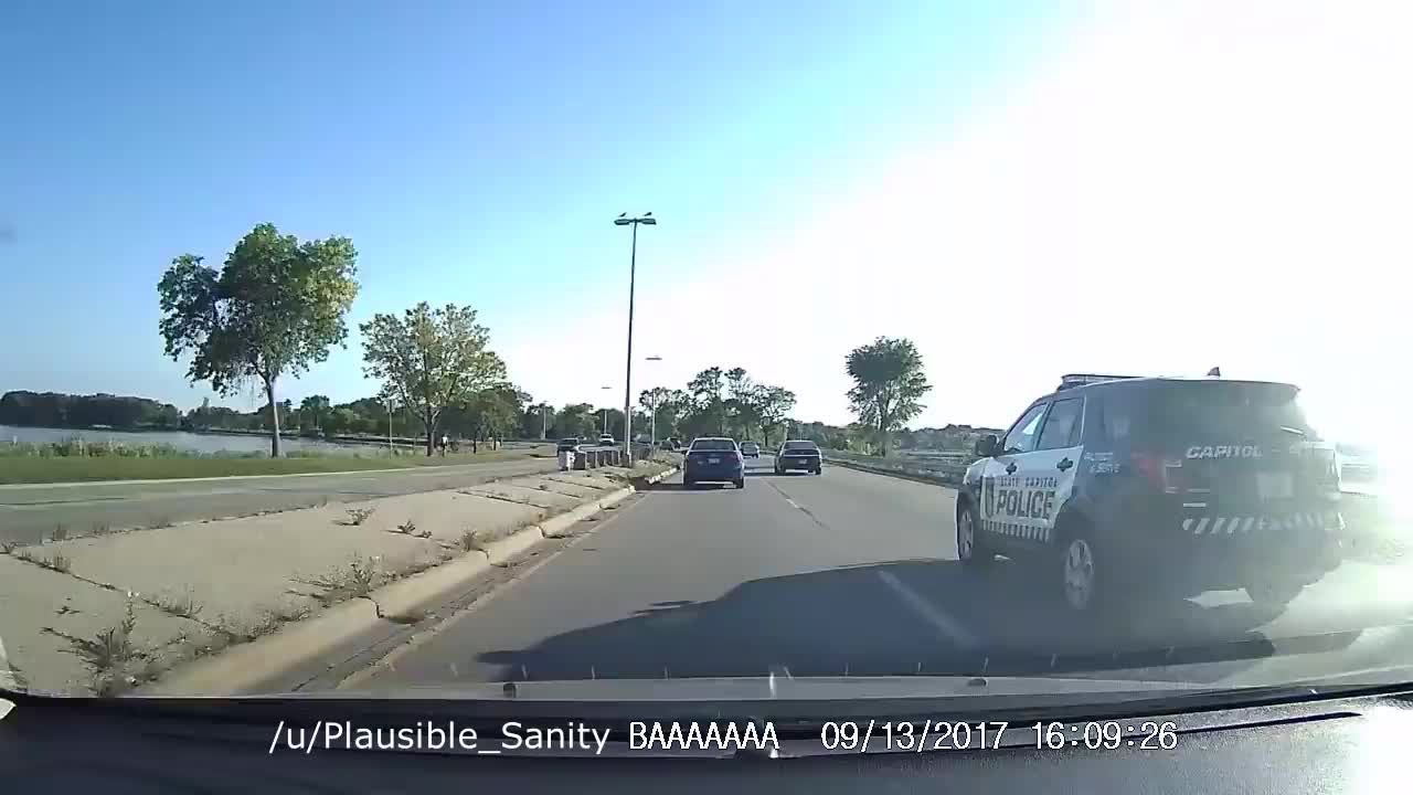INSTANT KARMA OF AN IDIOT DRIVER