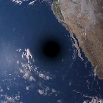Size comparison between the Earth and a black hole the mass of the Sun