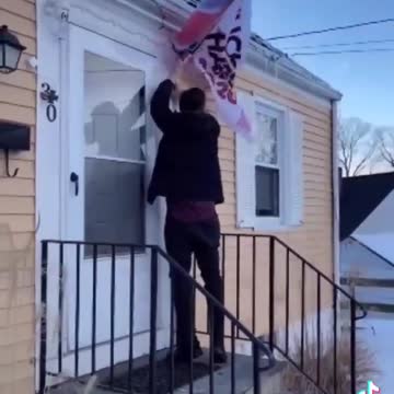 When the city tells you take down the Trump flag