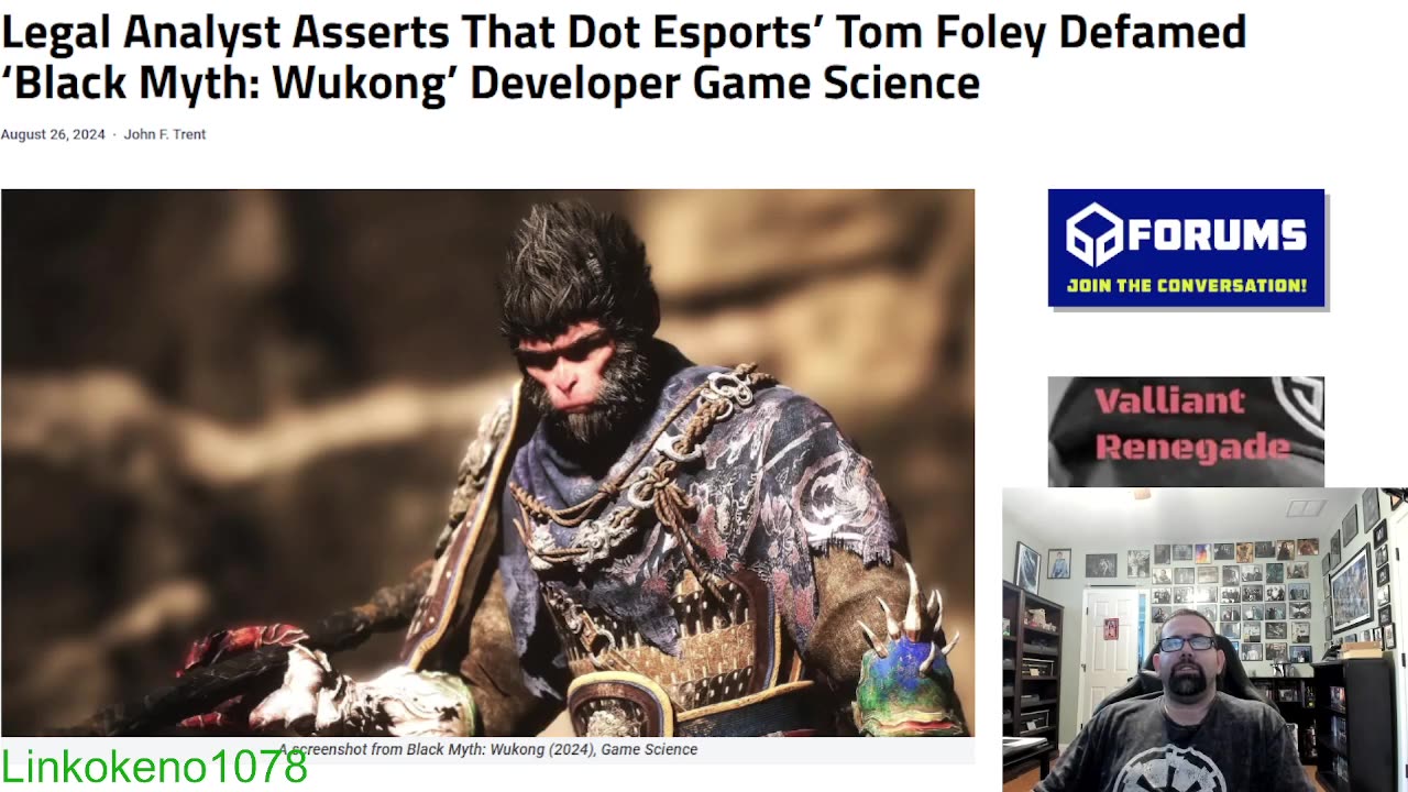 Legal Analyst asserts that Tom foley defamed Game Science