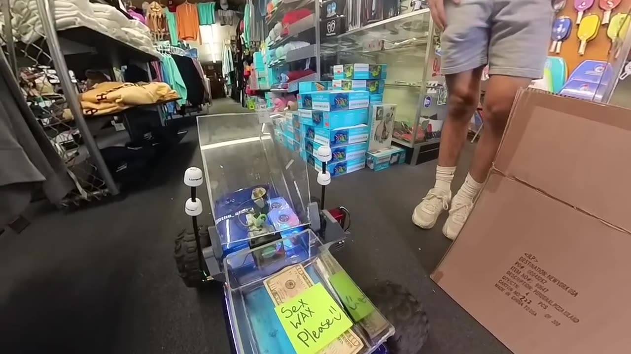 Buying s*x wax with RC car