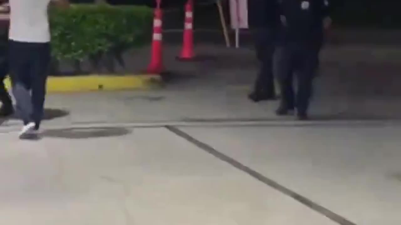 Cops Let Creeper Get Beat