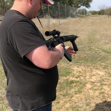 Suppressed 7.62x39 AR Full auto mag dump