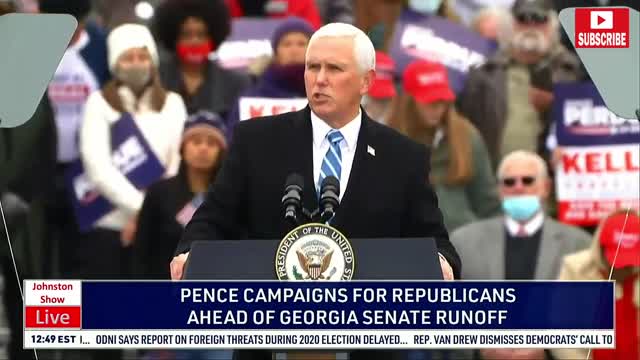 Vice President Mike Pence Holds Rally In Columbus GA For Loeffler & Perdue