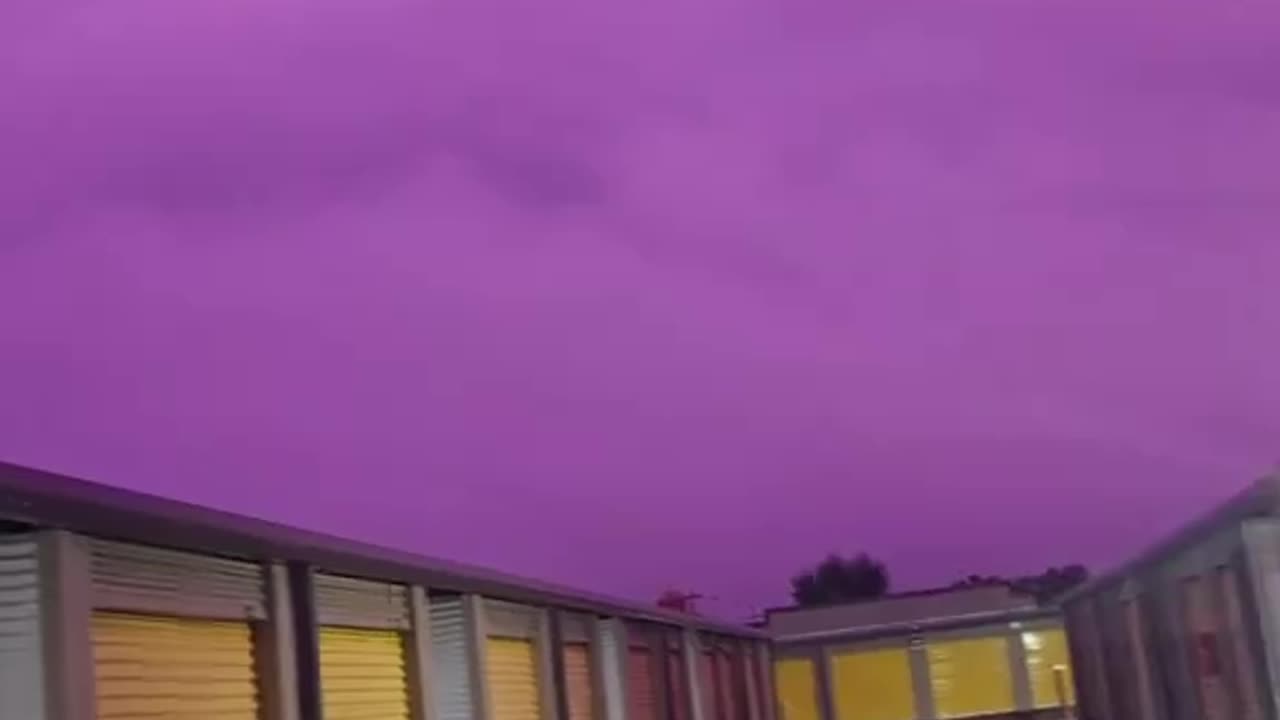 purple sky florida ahead Hurricane milton