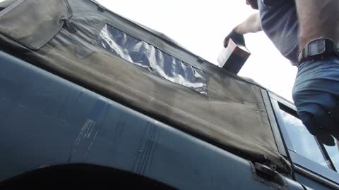 How to re-waterproof a Canvas Soft Top