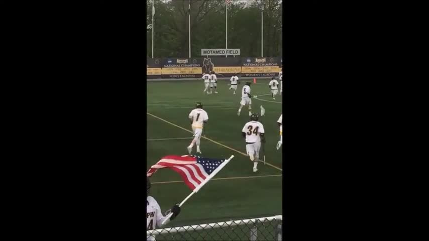 Trump Speech used as entrance for Adelphi Men's Lacrosse Team