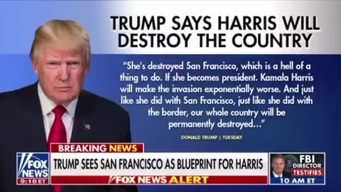 President Trump: …just like she did with the border our whole country will be permanently destroyed