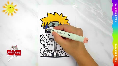 Coloring Naruto Uzumaki! Coloring Pages For Childrens. Enjoy!