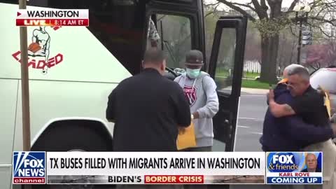 Illegal Immigrants Being Dropped Off in DC Today